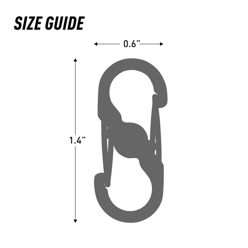 Nite Ize S-Biner MicroLock, Locking Key Holder, Stainless-Steel 2-Pack - Image 4